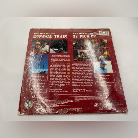 Making of Runaway Train / 52
Pick-Up Laserdisc - Picture 2 of 4